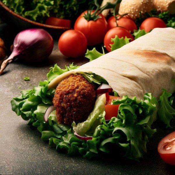 Falafel Wrap Image Illustrated by Super Ant media Point of Sale by FrabPOS Online Ordering by Order Eats Sofra Kebab House Adelaide (2)